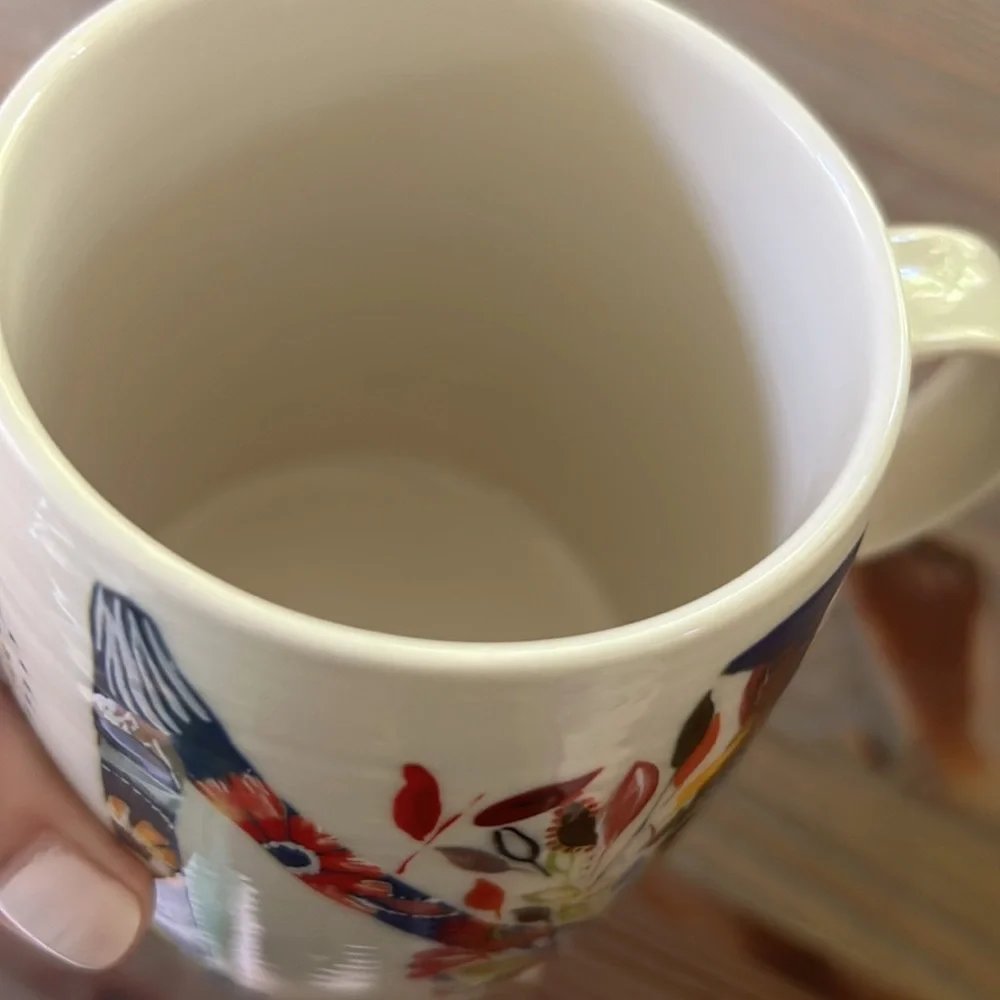 Anthropologie Starla Halfmann Initial N Mug